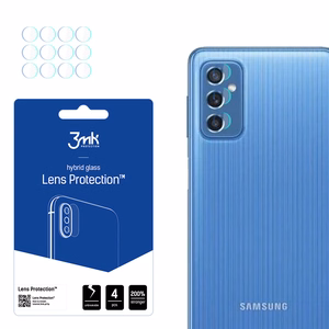 hibridinis stiklas 3MK FLEXIBLE GLASS LENS SAMSUNG GALAXY M52 kamerai 4 vnt..
