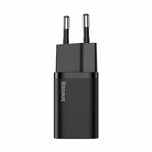 Baseus Super Si 20W USB-C įkroviklis + USB-C – Lightning kabelis 1 m, juodas
