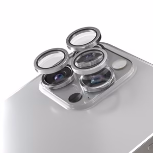Etteri защита объектива камеры iPhone 15 Pro / 15 Pro Max титановый серый