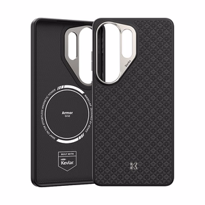 Benks Magnetic Armor Pro Grid Kevlar чехол Metal Frame 600D (H050) для Samsung Galaxy S26 Ultra чёрный