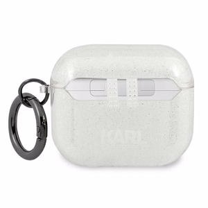 Karl Lagerfeld Glitter Choupette чехол для AirPods 3 - серебряный