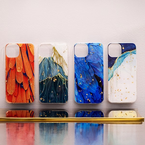 Gold Glam dėklas telefonui Samsung Galaxy A25 5G (global) mėlynas