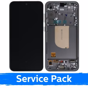 LCD display compatible with Samsung S711 S23 FE with frame / graphite / (service pack)