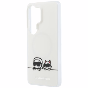 Karl Lagerfeld чехол IML Peekaboo Karl&Choupette MagSafe Samsung Galaxy S26 Ultra прозрачный