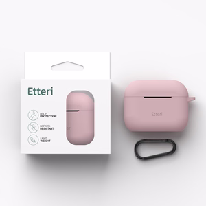 Etteri silikoninis dėklas, skirtas AirPods Pro 3 šviesiai rožinis