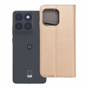 Flip case for Motorola Edge 70 Smart Case Book gold