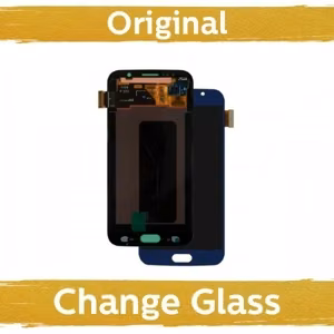 LCD Display Compatible With Samsung G920 S6 Dark Blue (Refurbished: China)