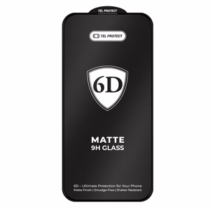Tel Protect Full Glue 6D Matt Закалённое стекло для Iphone 11 Pro Max/XS Max чёрное