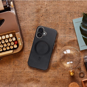 Case for iPhone 15 PRO MAX Gentleman Mag Cover compatible with MagSafe black