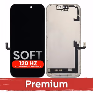 LCD Display Compatible with iPhone 17 Black (Soft OLED / Stable 120Hz / Premium) *Removable IC*