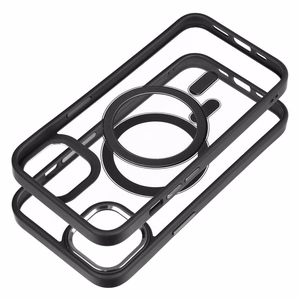 Dėklas Color Edge Mag Cover (MagSafe) skirtas iPhone 13 juodas