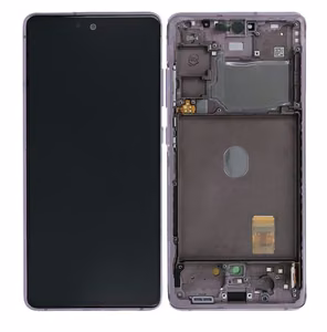 LCD ekranas Samsung G780/G781 S20 FE su jutikliniu ekranu ir rėmu Cloud Lavender originalus (service pack)