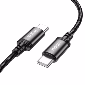 Кабель USB C to USB C Hoco 3A 60W 3 m X91 черный