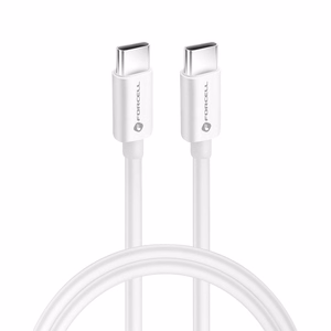 Кабель USB C to USB C Forcell F-Energy QC4.0 PD 3A 60W 0,25 m C338 белый