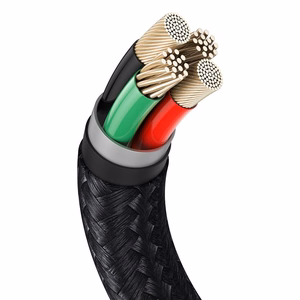 USB кабель для Lightning Baseus Cafule, 2.4A, 1м (чёрный)