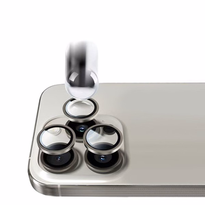 Tempered glass Tel Protect Titanium Lens 99% AR on camera for Iphone 15 Pro/15 Pro Max titanium (lens 3 pcs)