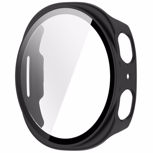 Tech-Protect Defense 2-Pack dėklas, skirtas Samsung Galaxy Watch 44mm – skaidrus ir matinis juodas