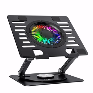 Wozinsky WDCX-X16-AS CoolBase RGB 360° Aušinimo Stovas Nešiojamajam Kompiuteriui ir Planšetei - Juodas