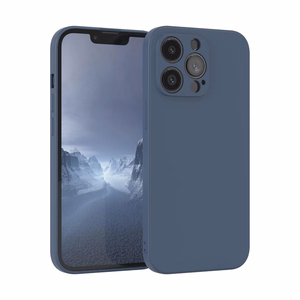 Чехол жидкий силикон 1,5мм Xiaomi Redmi 12 Redmi Note 12R Poco M6 Pro 5G тёмно-синий