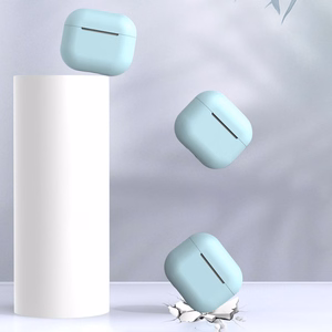 Чехол для AirPods 2 / AirPods 1 силиконовый мягкий для наушников синий (case C)