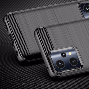 Dėklas telefonui (m) Carbon Case skirtas Realme 9 Pro - juodas (m)