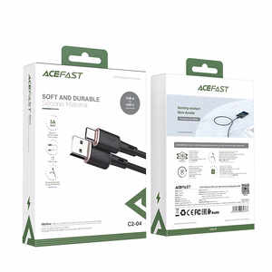 Acefast USB кабель - USB Type C 1.2m, 3A чёрный (C2-04 black)