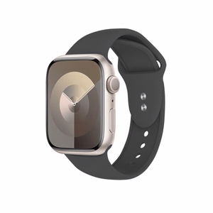 Crong Liquid dirželis, skirtas Apple Watch 44 / 45 / 46 / 49 mm, grafito spalvos