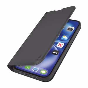 Чехол-кошелёк SBS Wallet Smooth для iPhone 16e, 17e с флипом, чёрный