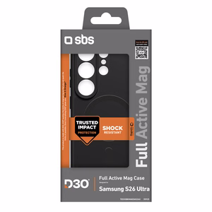 SBS Full Active D3O чехол для Samsung Galaxy S26 Ultra совместимый с MagSafe чёрный