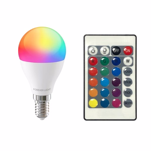 Forever Light LED lemputė RGB E14 G45 5W 500lm 4000K, F klasė