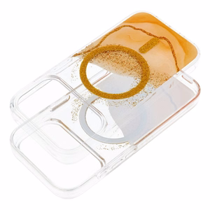 Чехол iPhone 17 Pro / 18 Pro (низкий край камеры) Golden совместимый с MagSafe золотой