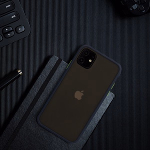 Vennus Color Button Bumper dėklas telefonui Samsung Galaxy A20S mėlynas