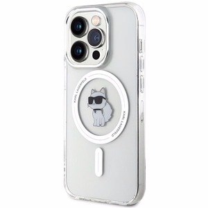 Karl Lagerfeld IML Choupette MagSafe dėklas iPhone 13 Pro Max - permatomas