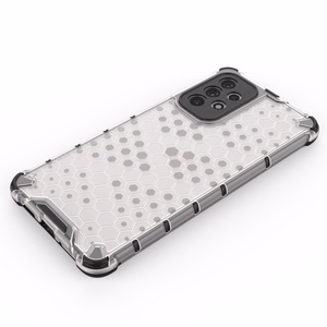 Honeycomb dėklas šarvuotas dėklas su geliniu rėmeliu Samsung Galaxy A73 permatomas