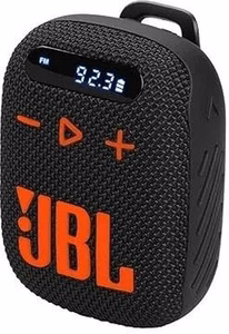 Belaidis garsiakalbis JBL Wind 3 su vairo laikikliu juodas ir oranžinis