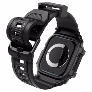 Spigen Rugged Armor case for Apple Watch Series 10 46 mm, black
