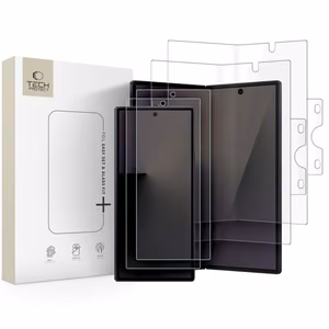 Apsauginis rinkinys Samsung Galaxy Z Fold 8 Ultra: 2x Tech-Protect Glass Fit+ grūdinti stiklai ir 2x Tech-Protect Hydro Flex+ 4in1 hidrogelinės plėvelės