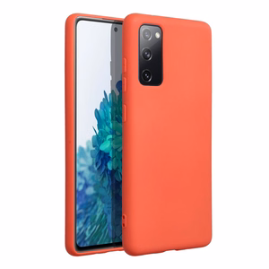 Чехол для Samsung S20 FE / S20 FE 5G силиконовый персиковый
