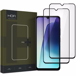 LCD apsauginis stikliukas Hofi Glass Pro+ 2-Pack Xiaomi Redmi 14C/Redmi A4/Poco C75 juodas