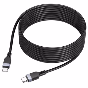 Силиконовый кабель USB-C — USB-C Hoco 3A 60W 3 м X109 чёрный