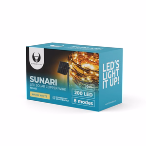 Forever Light Solar LED Lempa SUNARI FLS-82 Copper wire 22m 600mAh Ni-MH