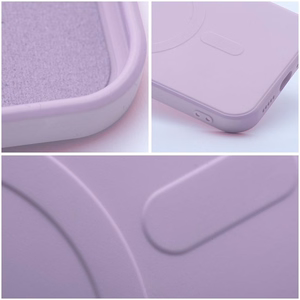 Dėklas Silicone Mag Cover (MagSafe) skirtas iPhone 14 Pro rožinis