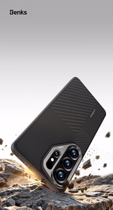 Benks Montage Magnetic Armor Pro Kevlar чехол с металлической рамкой 600D+1500D L050 для Samsung Galaxy S26 Ultra черный