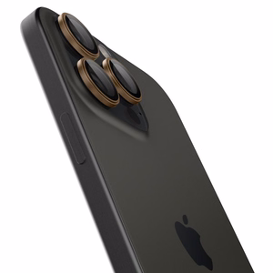 Spigen Optik Pro GLAS.TR „EZ FIT“ kameros apsauga 2-PACK iPhone 16 Pro / Pro Max - ruda