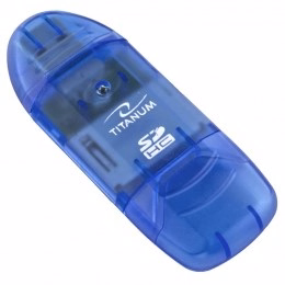 TITANUM TA101B kortelių skaitytuvas mėlynas USB 2.0