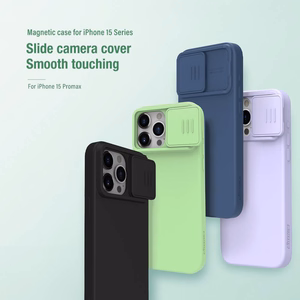 Nillkin CamShield Silky Silicone Case for Iphone 15 Plus black
