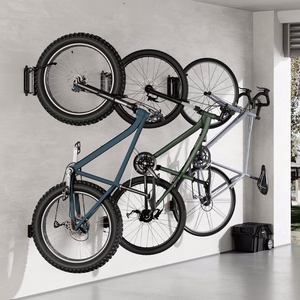 Maclean Wall-Mounted Bike Rack / Hanger, max. load 35 kg, adjustable tilt angle, steel, MC-171