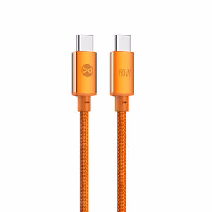 Forever Saffron Кабель USB-C — USB-C 1.0 м 60W оранжевый