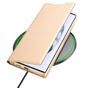 Dux Ducis Skin Pro dėklas Samsung Galaxy S22 Ultra auksinis