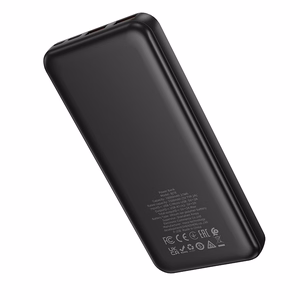Borofone išorinė baterija 10000mAh BJ78 Clever - 2xUSB - juoda